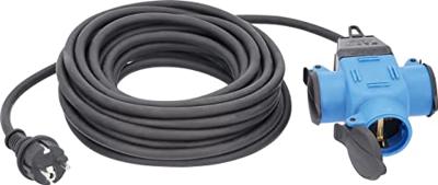 AS Schwabe 62059 Stroom Verlengkabel 16 A Zwart 10.00 m H07RN-F 3G 1,5 mm²