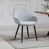 Artistiq Eetkamerstoel 'Matteo' kleur grijs - thumbnail