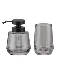 Sealskin Badkamerset - Zeepdispenser 380 ml / Tandenborstelbeker Mood Grijs - thumbnail