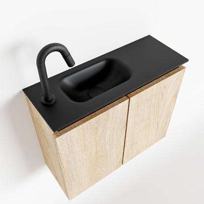 MONDIAZ TURE 60cm toiletmeubel washed oak. EDEN wastafel urban links 1 kraangat MONDIAZ TURE 60cm toiletmeubel washed oak. EDEN wastafel urban links 1 kraangat