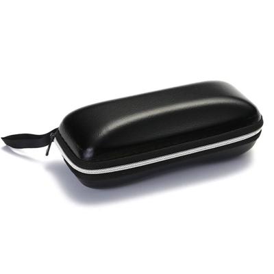 Zonnebril PU leder Shell rits bril zaak vak Grootte: 16 5 * 6 cm