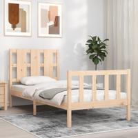 Bedframe zonder matras massief grenenhout 100x200 cm - thumbnail
