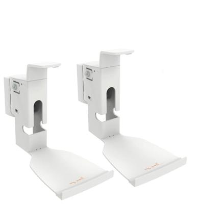 My Wall HS15WL Luidspreker-wandbeugel Kantelbaar, Zwenkbaar Afstand tot de muur (max.): 249 mm Wit 1 paar