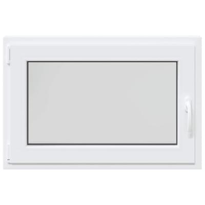 Kelderraam "RISOR" draaikiep-/draai-kiep-1 DIN links wit