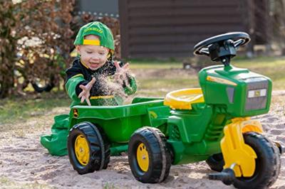 Rolly Toys rollyTrac John Deere traptrekker met aanhanger - thumbnail