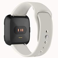 Fitbit Versa 1 / 2 & Lite siliconen bandje - Maat: Small - Ecru - thumbnail