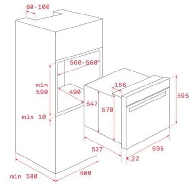Conventionele Oven Teka 111280000 72 L 2550W A 1400 W 72 L