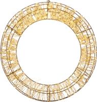 Krans metaal 2400led flash ip44 trafo met timer en dimmer 70x12 cm classic warm Anna's Collection - Annas collection - thumbnail