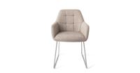 Jesper Home Noto eetkamerstoel Biscuit Beach slide steel - thumbnail