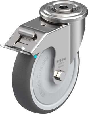 Blickle LEXR-PATH 125KFD-FI Zwenkwiel met rem Wieldiameter: 125 mm Draagvermogen (max.): 150 kg 1 stuk(s) Blickle LEXR-PATH 125KFD-FI Zwenkwiel met rem Wieldiameter: 125 mm Draagvermogen (max.): 150 kg 1 stuk(s)