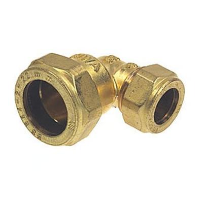 Bonfix knelkoppeling - Verloopknie - 28mm x 22mm - Messing