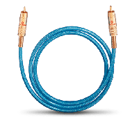 Oehlbach: NF113 DI 100 Digitale Audiokabel RCA 1,0 meter - Blauw - thumbnail