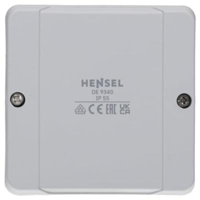 Hensel DE 9340 Aftakkast (l x b x h) 98 x 98 x 55 mm Grijs IP55 1 stuk(s)