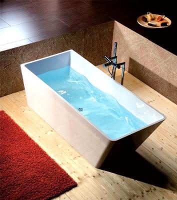 Vrijstaand Bad Sapho Herhis Gegoten Marmer 170x72x63 cm Wit