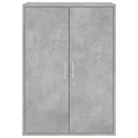 Dressoir 60x31x84 cm bewerkt hout betongrijs - thumbnail