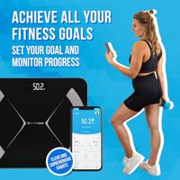 Silvergear Smart Personenweegschaal Zwart - thumbnail