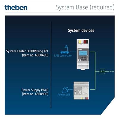 Theben 4800455 Jaloezie- en rolluikactor LUXORliving J8 Theben 4800455 Jaloezie- en rolluikactor LUXORliving J8