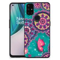 OnePlus Nord N10 5G Leuk Telefoonhoesje Cirkels en Vlinders - thumbnail