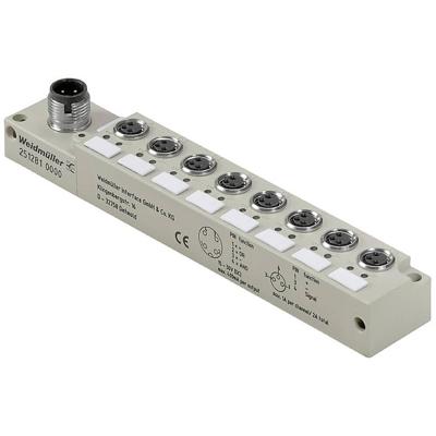 Weidmüller SAI-8-S-3P-M8L-M12-LOG 2512810000 Passieve sensor/actorbox M12-verdeler met kunststof schroefdraad 1 stuk(s)