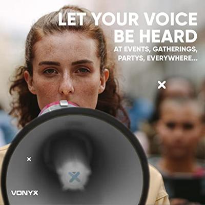 Vonyx MEG040 Megafoon 40W opname/sirene/microfoon