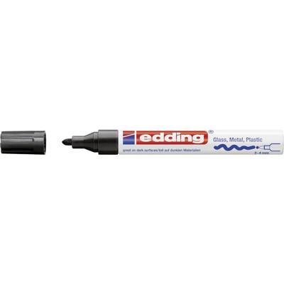 Paintmarker edding 750 oliebasis 2-4mm crea zwart Paintmarker edding 750 oliebasis 2-4mm crea zwart