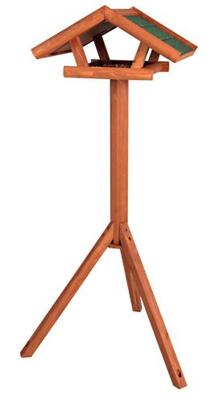 TRIXIE NATURA VOEDERHUIS MET STANDAARD BRUIN 46X22X44 CM / 115 CM