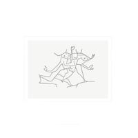 Kunstdruk Paul Klee - Animaux en Fuite 60x50cm - thumbnail