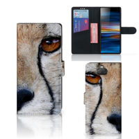 Sony Xperia 10 Plus Telefoonhoesje met Pasjes Cheetah - thumbnail