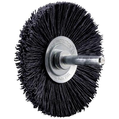 PFERD TOOLS Kegelborstel niet-geklopt KBU Ø 70x10mm schacht-Ø 6 mm CO-filament-Ø 0,55 mm korrel 120 aan de achterkant borstels KBU 7010/6 CO 120 0,55 RS