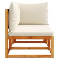 Tuinbank 2-zits met kussens massief acaciahout - thumbnail