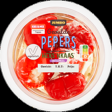 Jumbo Gevulde Pepers Heks'nkaas 120 g