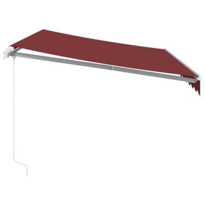 Luifel handmatig uittrekbaar 350x250 cm bordeauxrood