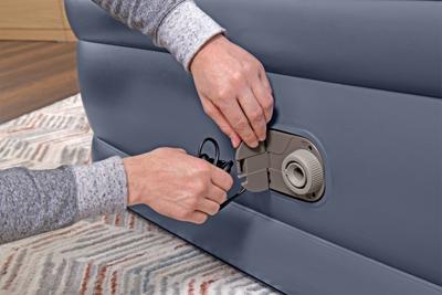 Luchtbed - BESTWAY - 6713I - Tritech - 2 plaatsen, 203 x 152 x 51 cm, geïntegreerde elektrische pomp, bedframe Luchtbed - BESTWAY - 6713I - Tritech - 2 plaatsen, 203 x 152 x 51 cm, geïntegreerde elektrische pomp, bedframe