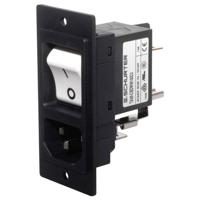 Schurter 3-109-718 Apparaatstekker (koud) Stekker, recht Totaal aantal polen: 3 10 mA Zwart 1 stuk(s) - thumbnail