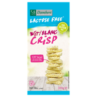 Damhert Lactose- en Glutenvrij Chocoladetablet Wit Crisp - thumbnail