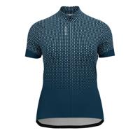 Odlo The Essential Jersey Dames Shirt Blue Wing Teal - White L - thumbnail
