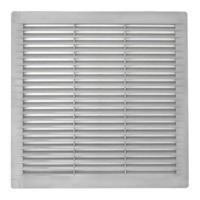 Ventilatierooster EDM 87707 Grijs 25 x 25 x 0,7 cm Muggennet - thumbnail