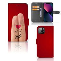 Apple iPhone 13 | Wallet Case | met Pasjes | Liefde - Origineel Romantisch Cadeau - thumbnail