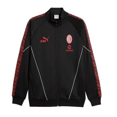 PUMA AC Milan Pre-Match KING Anthem Trainingsjack 2025-2026 Zwart Rood Wit PUMA AC Milan Pre-Match KING Anthem Trainingsjack 2025-2026 Zwart Rood Wit