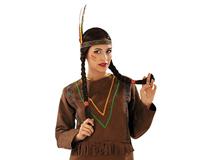 Pruik My Other Me Één maat Indië Vlechten - thumbnail