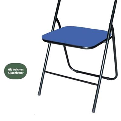 Klapstoel BRASQ FC100 blauw-zwart Klapstoel BRASQ FC100 blauw-zwart