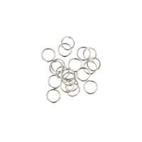 Zilverkleurige Buigringen - 5 x 0,7 mm (20 stuks) - thumbnail