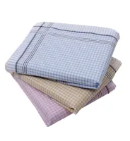 12 stuks - Dames zakdoeken Vintage Ruit - Katoenen en stoffen zakdoeken - thumbnail