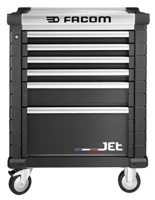 Facom Jet Gereedschapswagen 4 Laden M3 Laag Zwart - JET.CR4NM3A - JET.6NM3APOWER