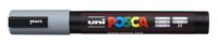 Uni-Posca Posca marker, afm pc-5m, lijndikte 2,5 mm, medium, grijs, 1 stuk - thumbnail