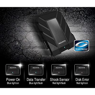 Externe Harde Schijf Adata AHD710P-2TU31-CBK Magnetisch SSD 2 TB 2 TB HDD Zwart - thumbnail
