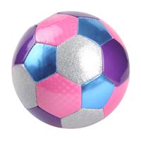 LG-Imports Metallic voetbal roze - thumbnail