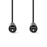 Nedis CAGL25000BK30 Optische Audiokabel Toslink Male Toslink Male 3.00 M Rond Pvc Zwart Label - thumbnail