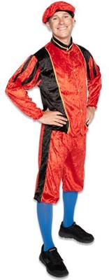 Pietenpak Volwassenen rood/zwart maat XL