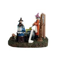 Lemax the cooking coven tafereel Spooky Town 2025 - thumbnail